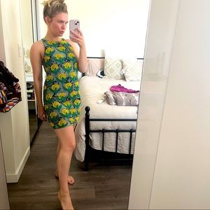 TOPSHOP Beaded Floral Mini Dress